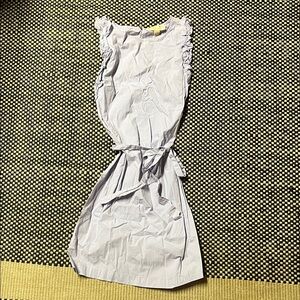 Michael Kors Light Gray Ruffle Midi Dress